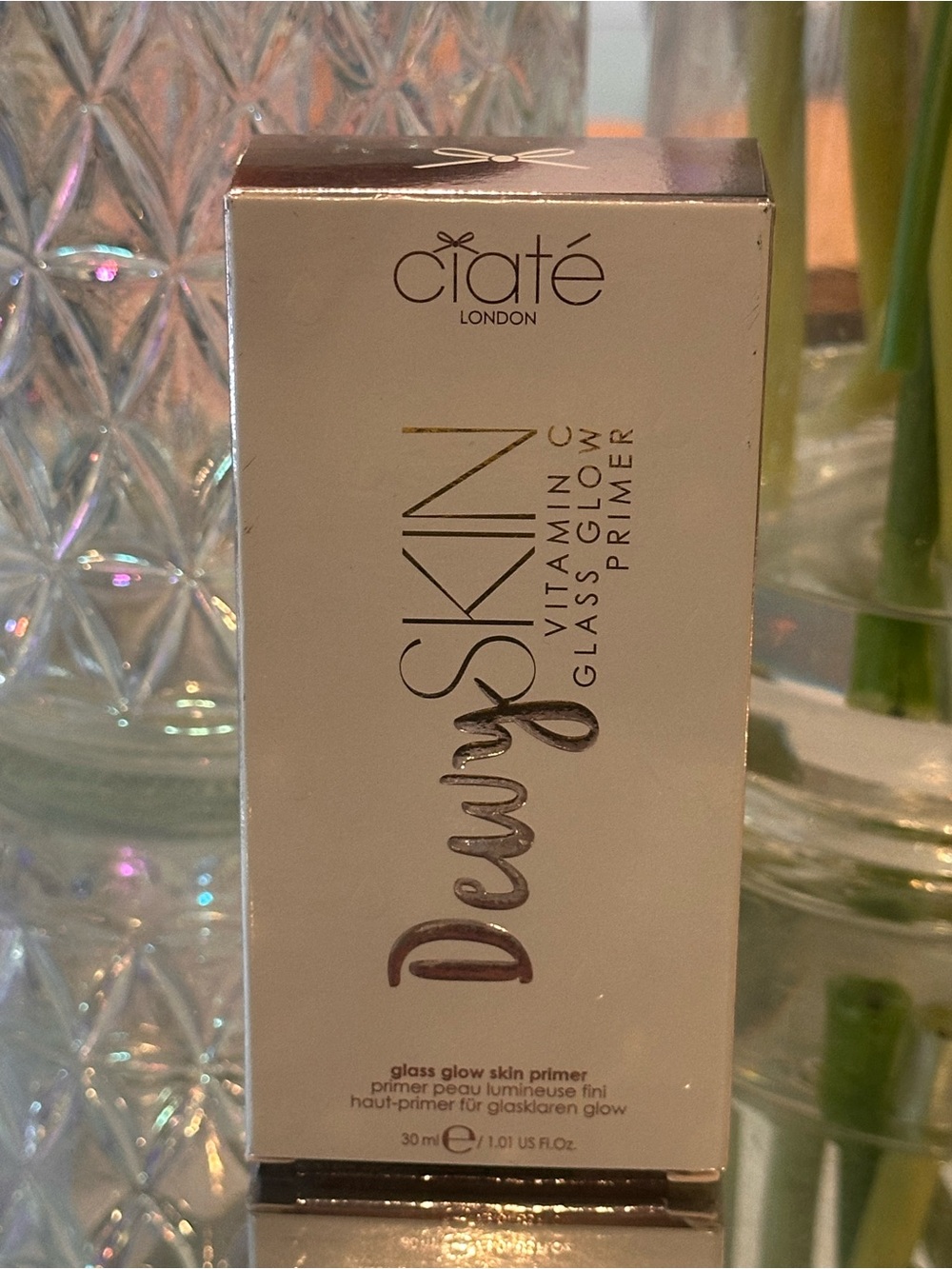 Ciaté London Dewy Skin Vitamin C Glass Glow Primer NIB 30ml Hydrating NEW SEALED